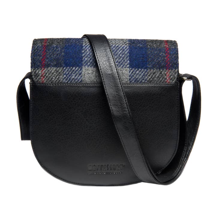 maccessori - Wholesale Crossbody Bag - Women's - Harris Tweed Crossbody Bag Blue Check