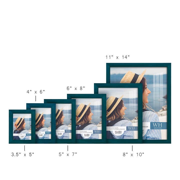 Wexford Home - Wholesale Picture Frame - Photo Frame, Real Wood with Wood Grain, Ocean Blue16