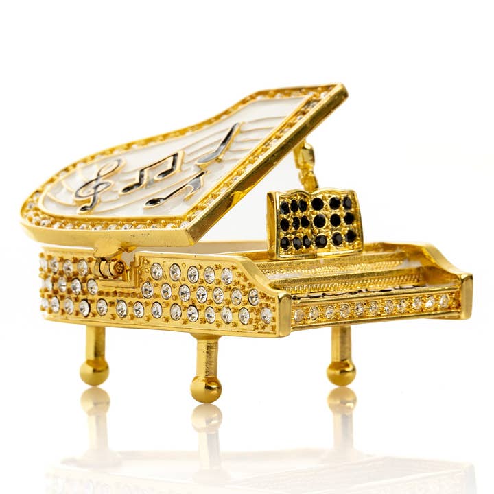 Keren Kopal - Wholesale Jewelry Box/Organizer - Golden White Piano7