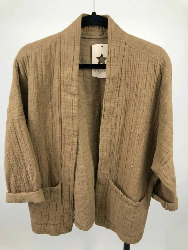 Mimi & Gogo - Vente Veste – femme - Veste matelassée en gaze de coton @5343_VesMatelasséGaze4