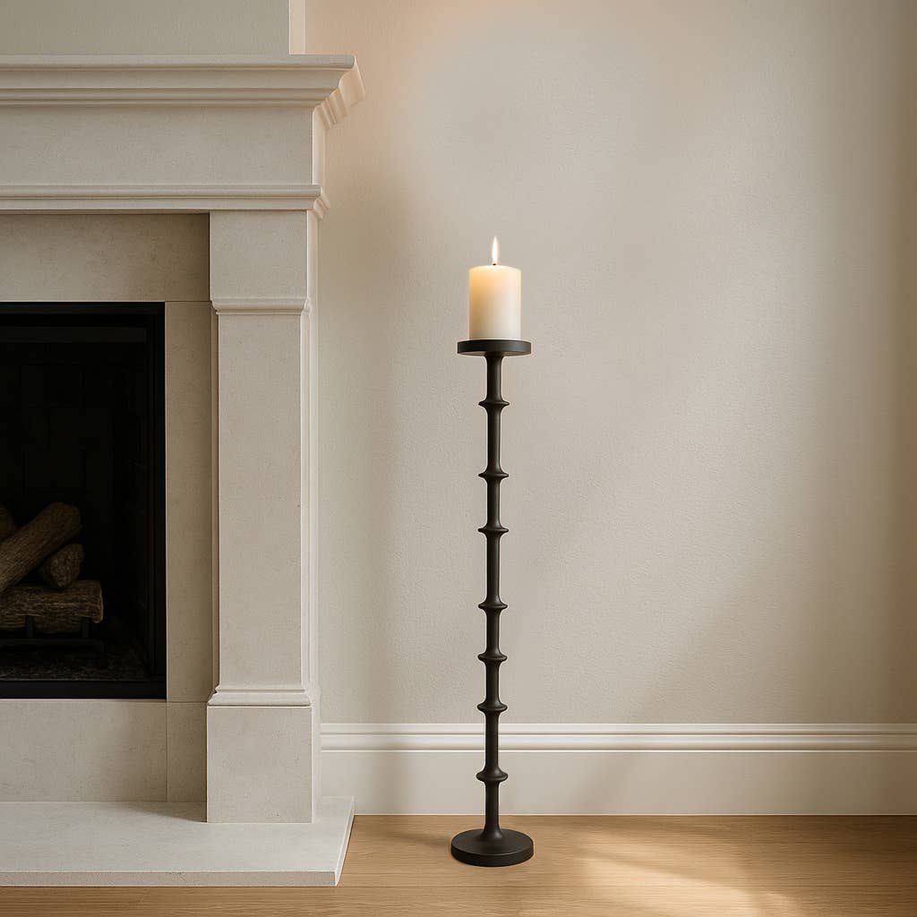 Sagebrook Home - Wholesale Candle Holder - Floor Pillar Candle Holder - Black Metal Abacus, 36 in.0