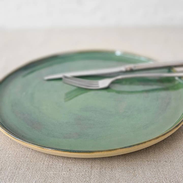 Alpine Green Classic Dinner Plate for wholesale by Katie L Thompson Designs