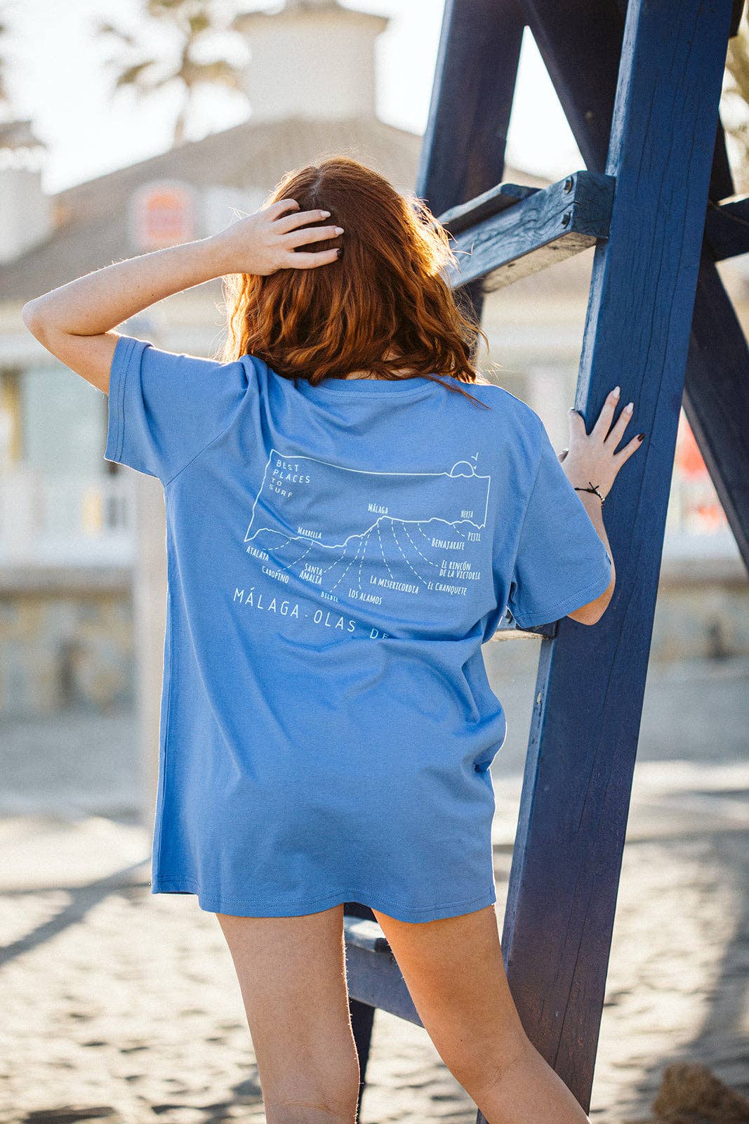 olas de coral - Wholesale Screen Printed T-Shirt - Women's - MÁLAGA sustainable surf t-shirt2