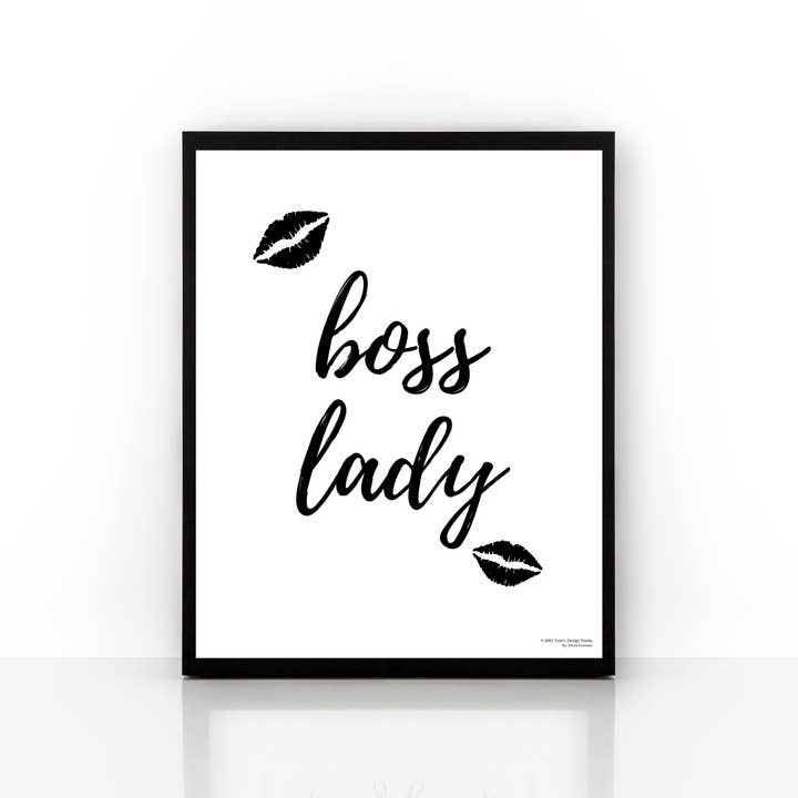 Office Art Print, Boss Lady, Office Decor for wholesale by Terri's Design Studio