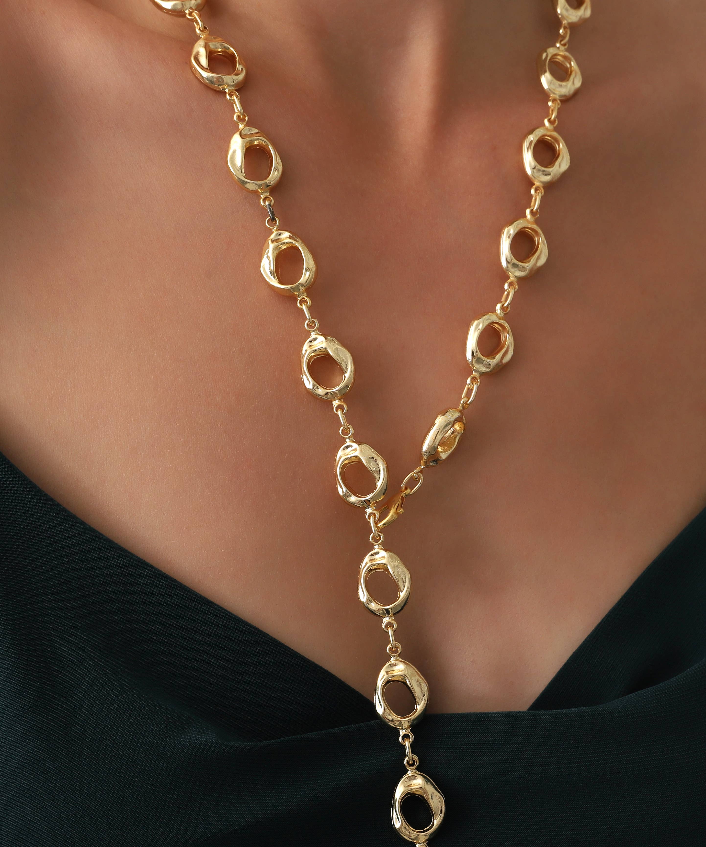 BUBU BY TEKIN SHOP - Wholesale Y-Neck/Lariat Necklace - Gold Plated Lariat Necklace1