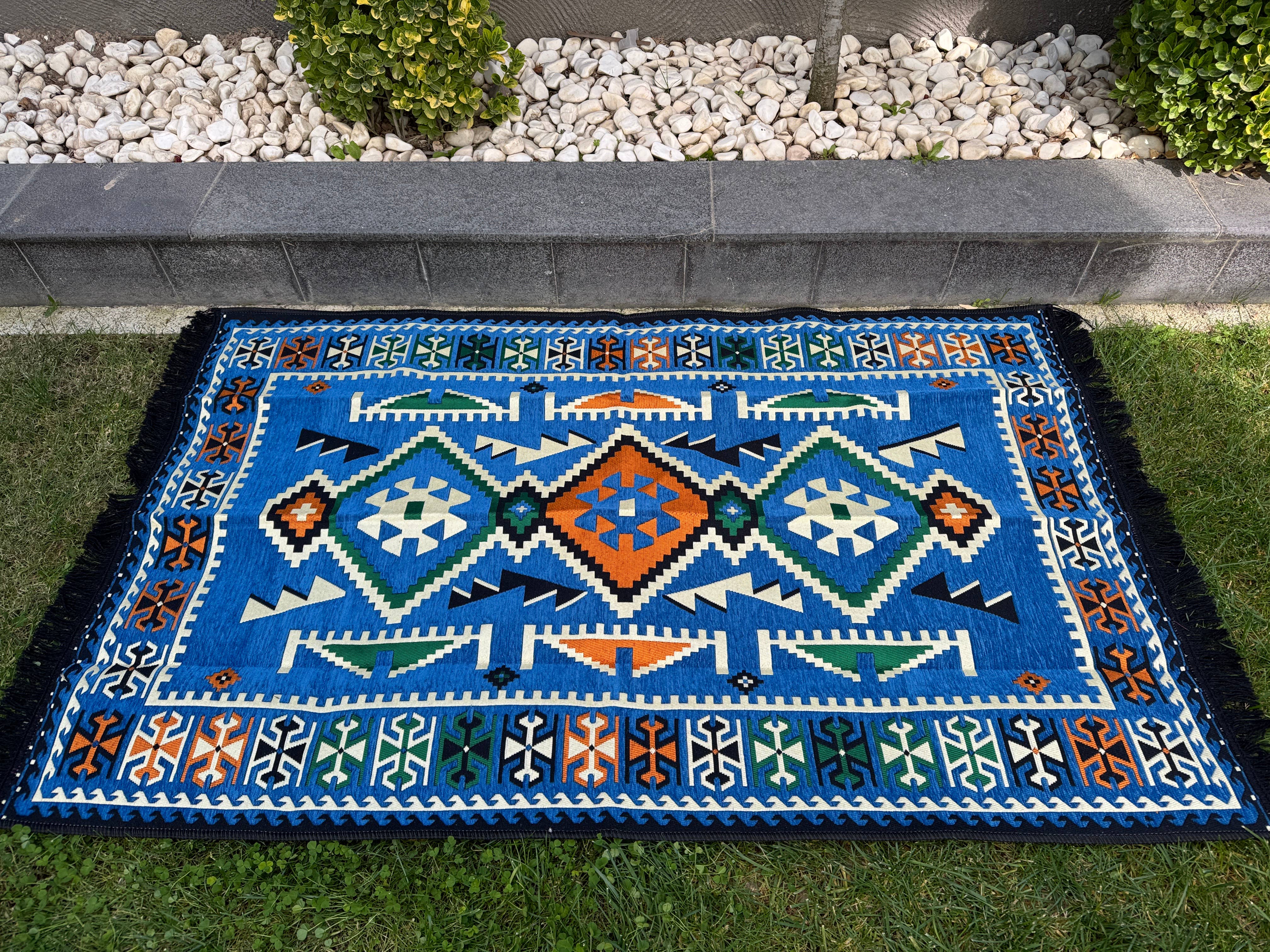 The Loom Wholesale – Großhandel Polsterhocker – Handgefertigte Bodensitzgelegenheit - Kilim-gemusterter Ottomanen-Bodensofa16