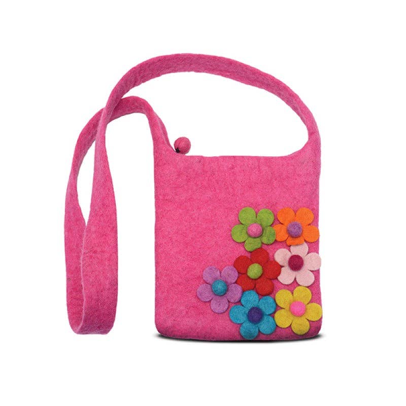 BNB Crafts Inc. - Wholesale Crossbody Bag - Kids - Side Flower Cross Body Kids Bag2