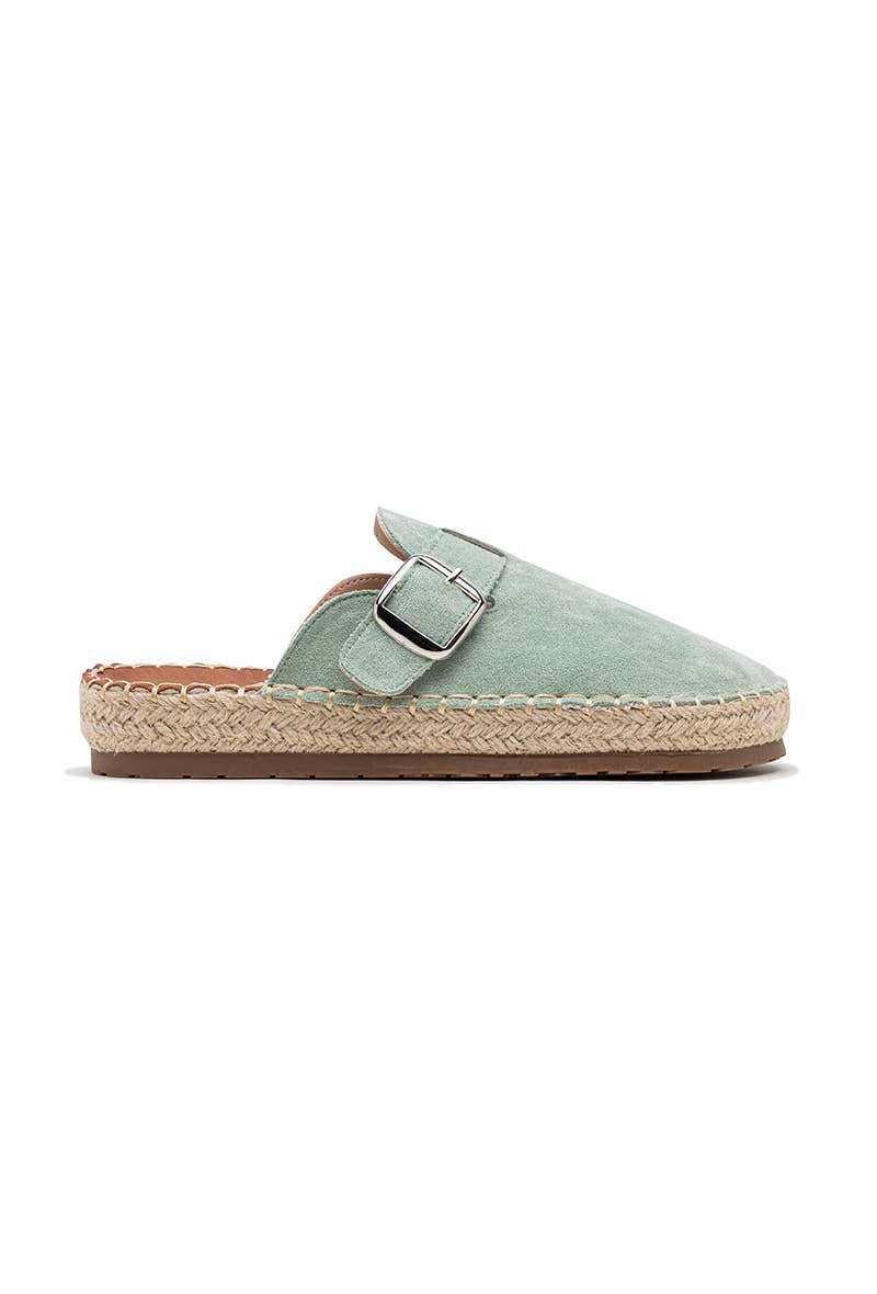 LADY GLORY - Vente Mules – femme - Mules espadrilles avec boucle – Élégance décontractée9