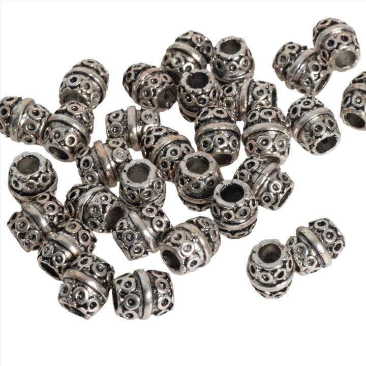 8mm Gold or Solid Pewter Bead - Sold by Pack of 100 - CBS5/B2100 for wholesale by Continental Beads
