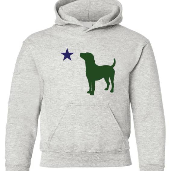 Youth Maine Dog Flag Hoodie for wholesale by Rogue Life Maine