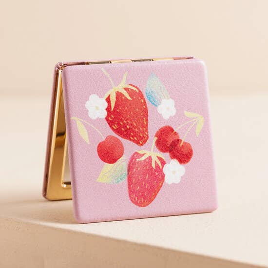 Lisa Angel - Vente Miroirs de poche - miroir compact Strawberry