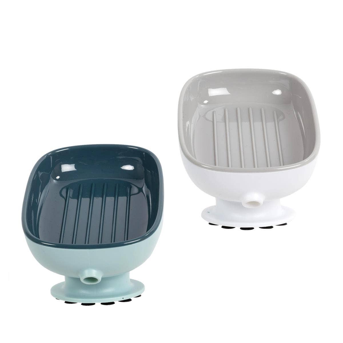 Bodico - Wholesale Bath Soap Dish - Bodico Self-Draining Soap Dish, 2 Set 4 White & 2 Green1