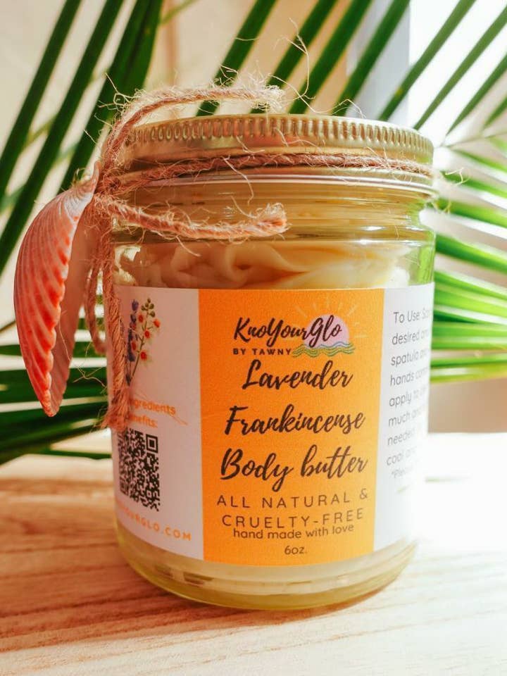 Lavender Frankincense- Healing Body Butter 6oz. for wholesale by KnoYourGlo