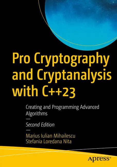 Books by splitShops - Wholesale Technology & Engineering Book - Pro Cryptography and Cryptanalysis with C++23: Creating and Programming Advanced Algorithms - Paperback0