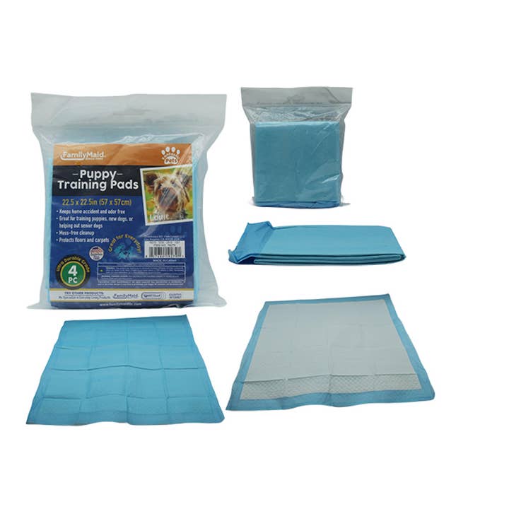 Puppy Training Pads 4 pc, 22.5" x 22.5" for wholesale by Deluxe Import Trading