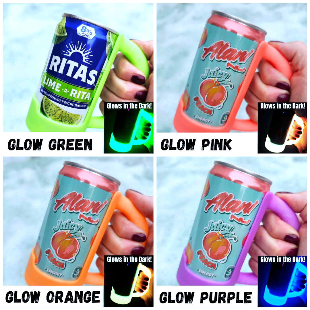 BD Lasers INC. - Wholesale Drink Huggers & Koozies - 7.5 & 8.4 oz MINI Can Holder, Mini Soda Pop Holder Handle1