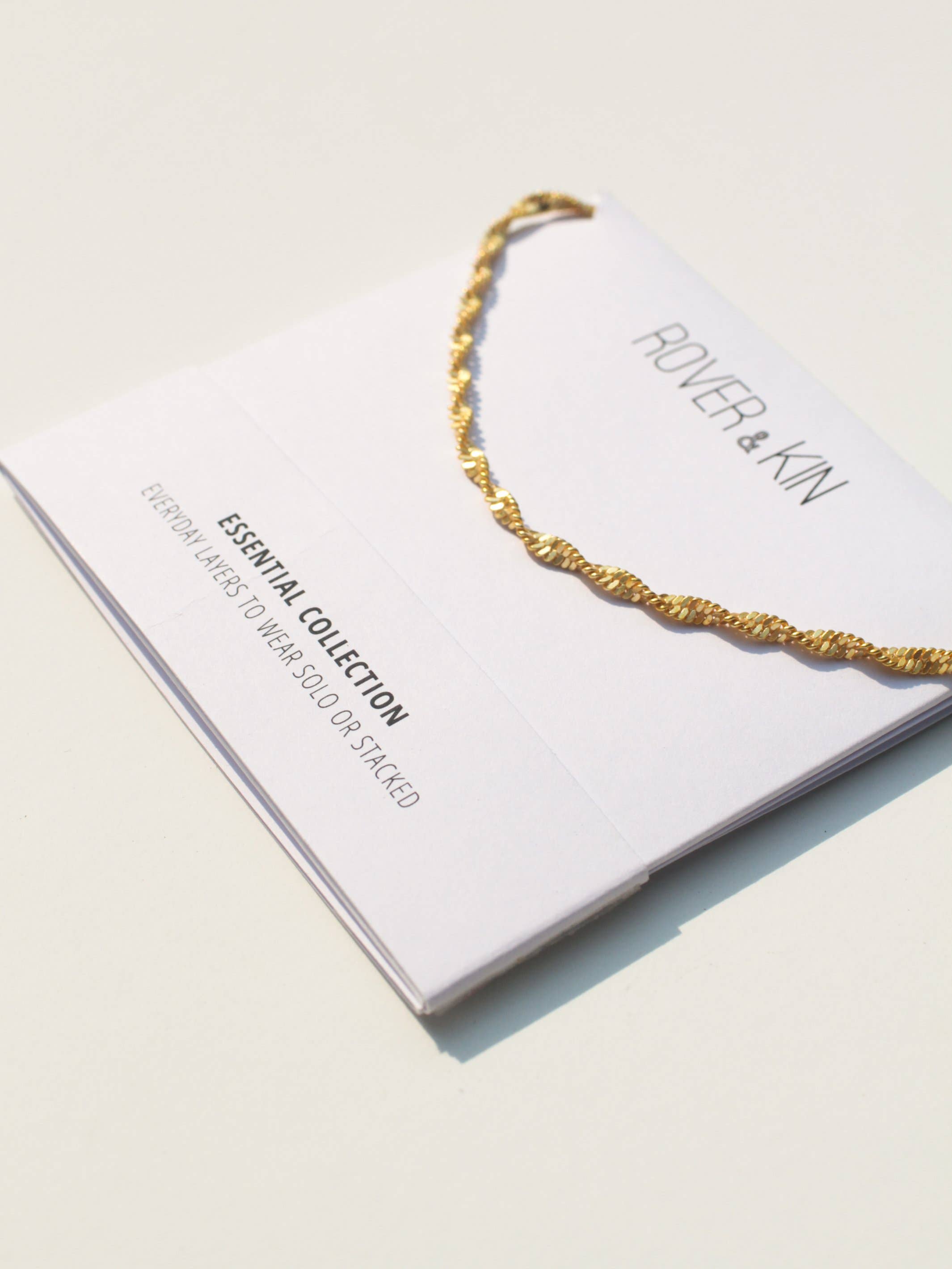 Rover & Kin - Wholesale Link & Chain Necklace - Twisted Herringbone Chain10