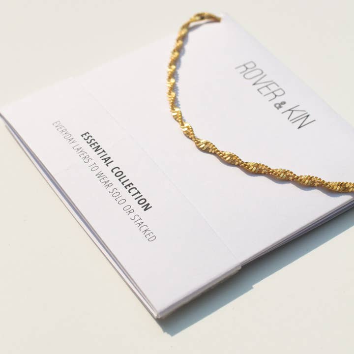 Rover & Kin - Wholesale Link & Chain Necklace - Twisted Herringbone Chain10