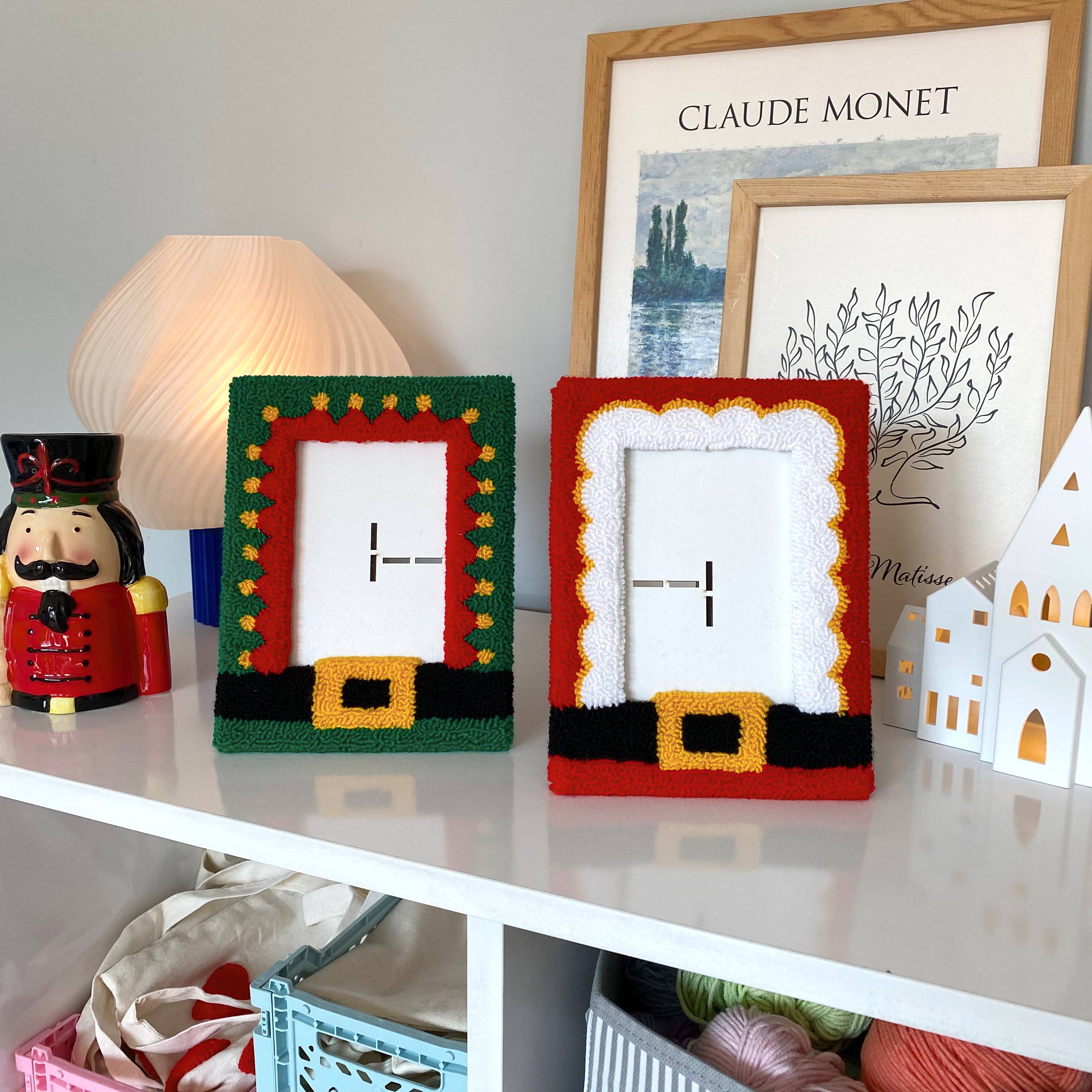 Mudita Rug Studio - Vendita all'ingrosso Cornice portafoto - Cornici per Foto con Punch Needle Natalizio – Decorazioni Fatte a Mano2