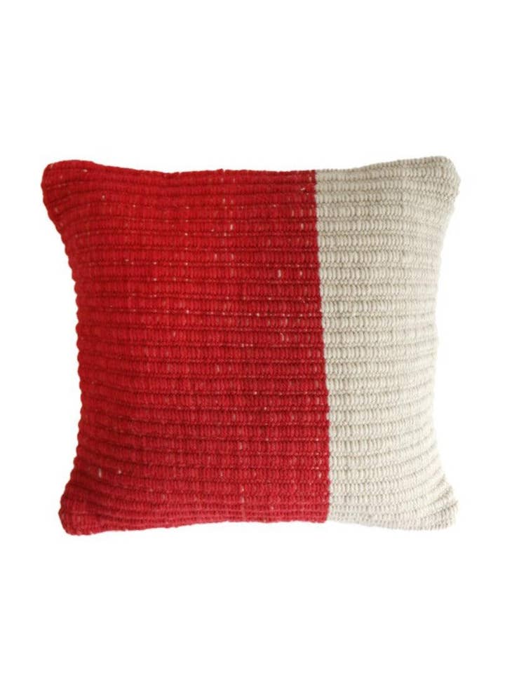 HILO TELAR CUADRADO NORTE ORIGINAL, GRANDE, ROJO Y NATURAL para venta al por mayor de The Andes Project