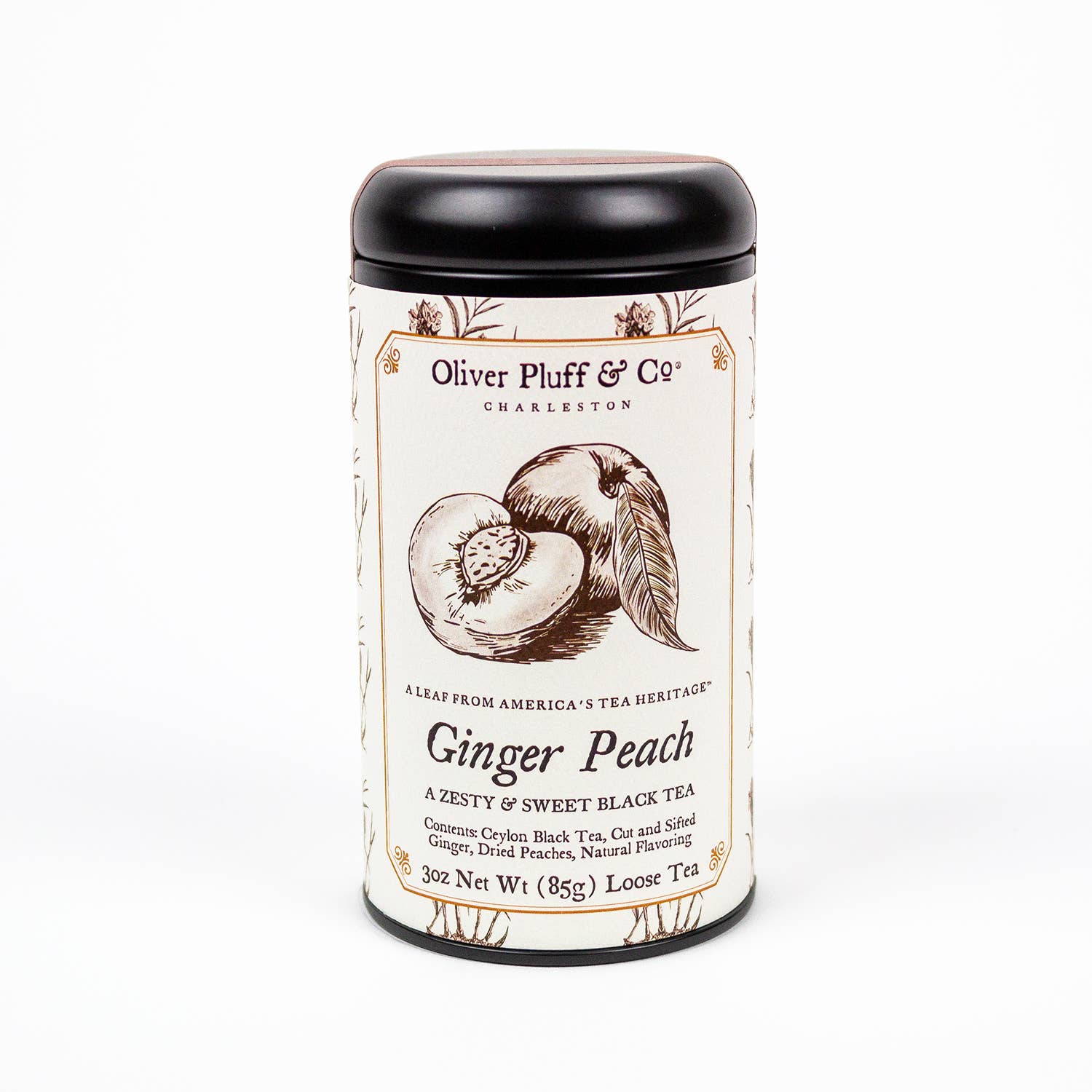 Oliver Pluff & Company - Wholesale Loose Tea - Ginger Peach Tea -- Loose Tea in  Signature Tea Tin6