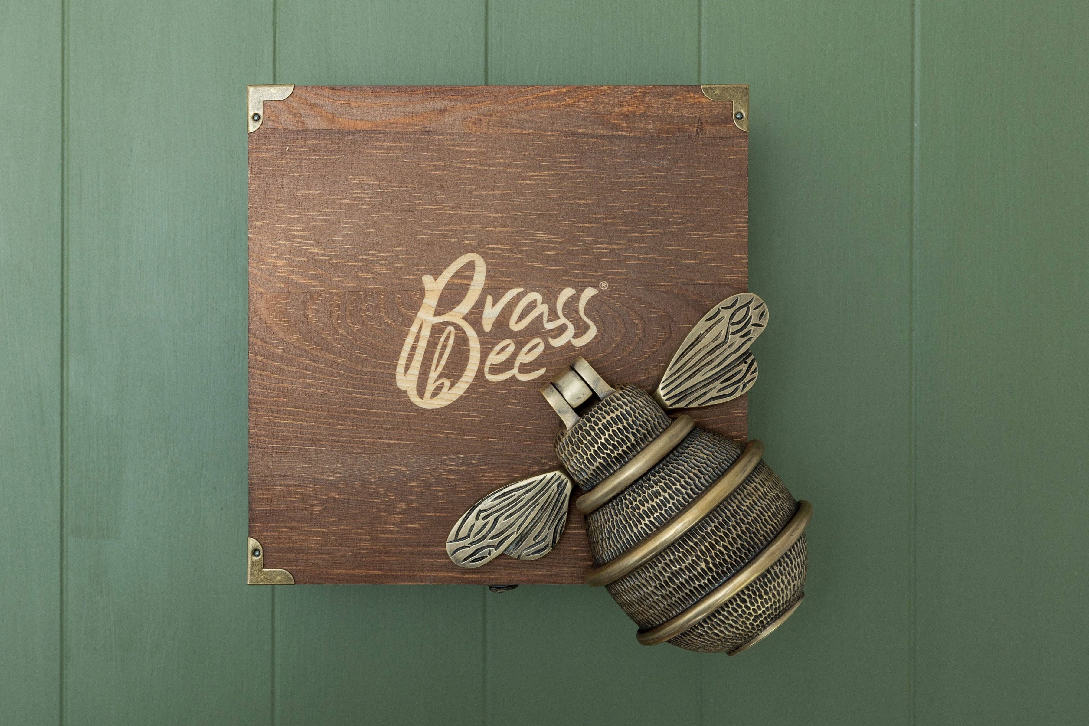 Brass bee - Wholesale Knob/Pull - ANDRENA Solid Brass Queen Bee Door Knockers - Premium Size3