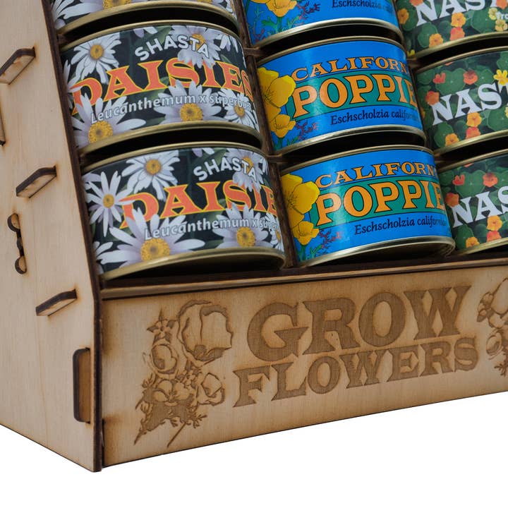 The Jonsteen Company - Wholesale Retailer Display - Home & Living - 18-Piece Flower Kit Display (Kits Not Included)5