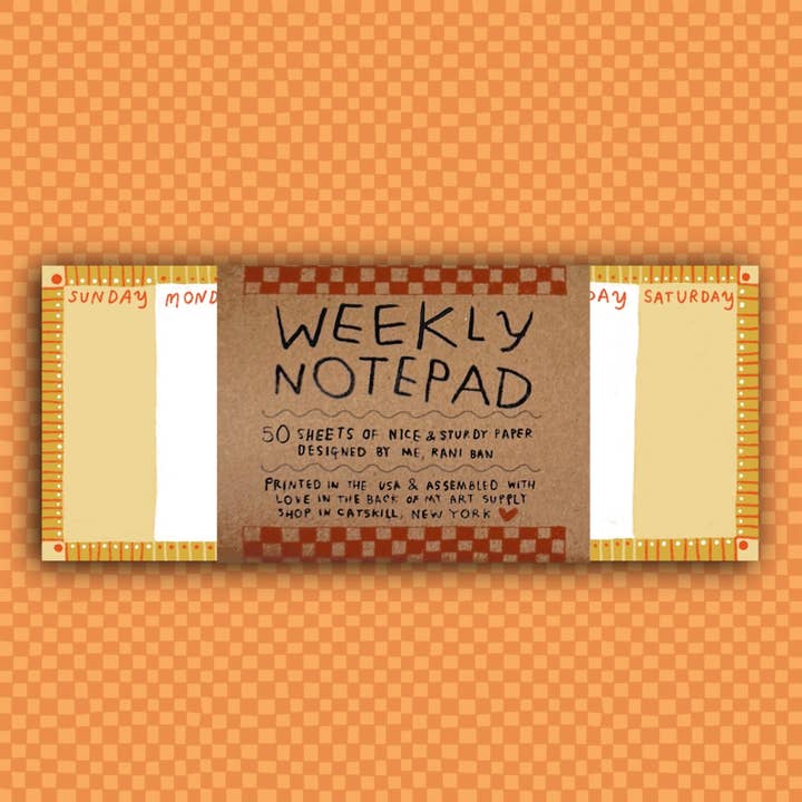 Bloc de notas SEMANAL para venta al por mayor de RANI BAN CO