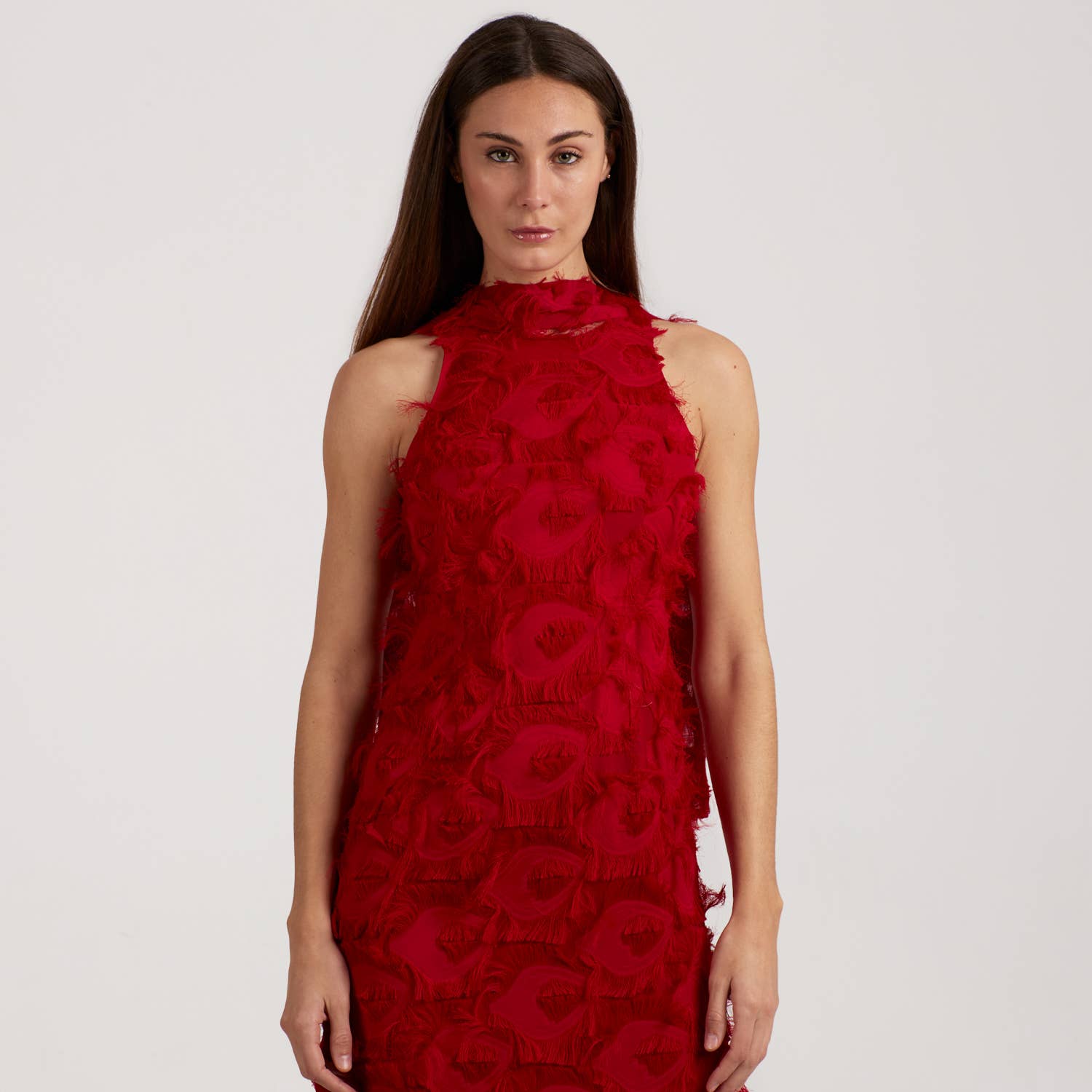 SOHUMAN - Wholesale Dress - Women's - Violet Cocktail Red Dress3
