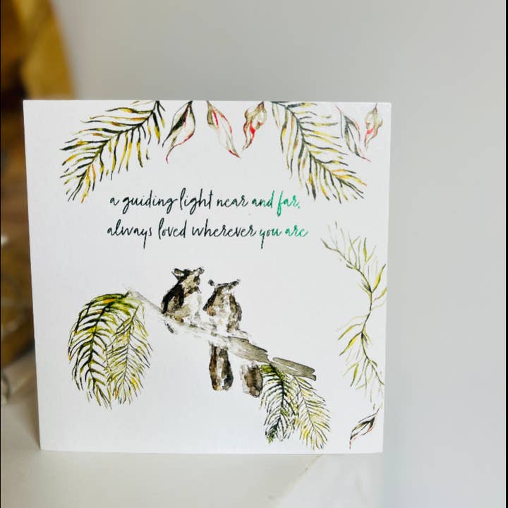 Bushbaby 'Una luce guida vicina e lontana sempre amata' Festa del papà - di Sarah Epsom per la vendita all'ingrosso da parte di Sarah Epsom