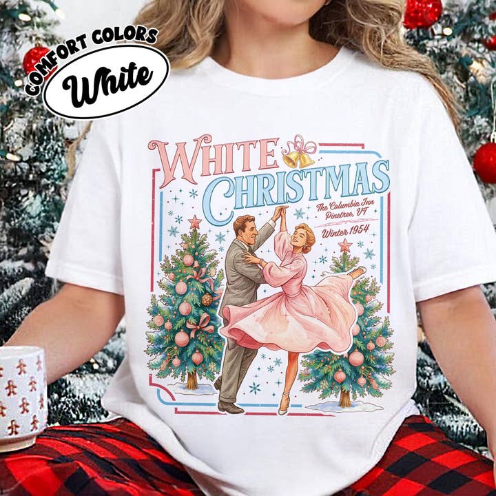 Glaime - Wholesale T-Shirt (Graphic) - Women's - Comfort Colors Christmas Shirt, Xmas Movie Holiday Sweater2