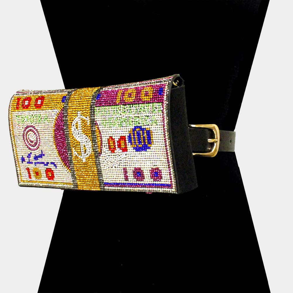 Sensibling Corp. - Vente Sac ceinture – femme - Banane / Ceinture / Pochette ornée de strass14