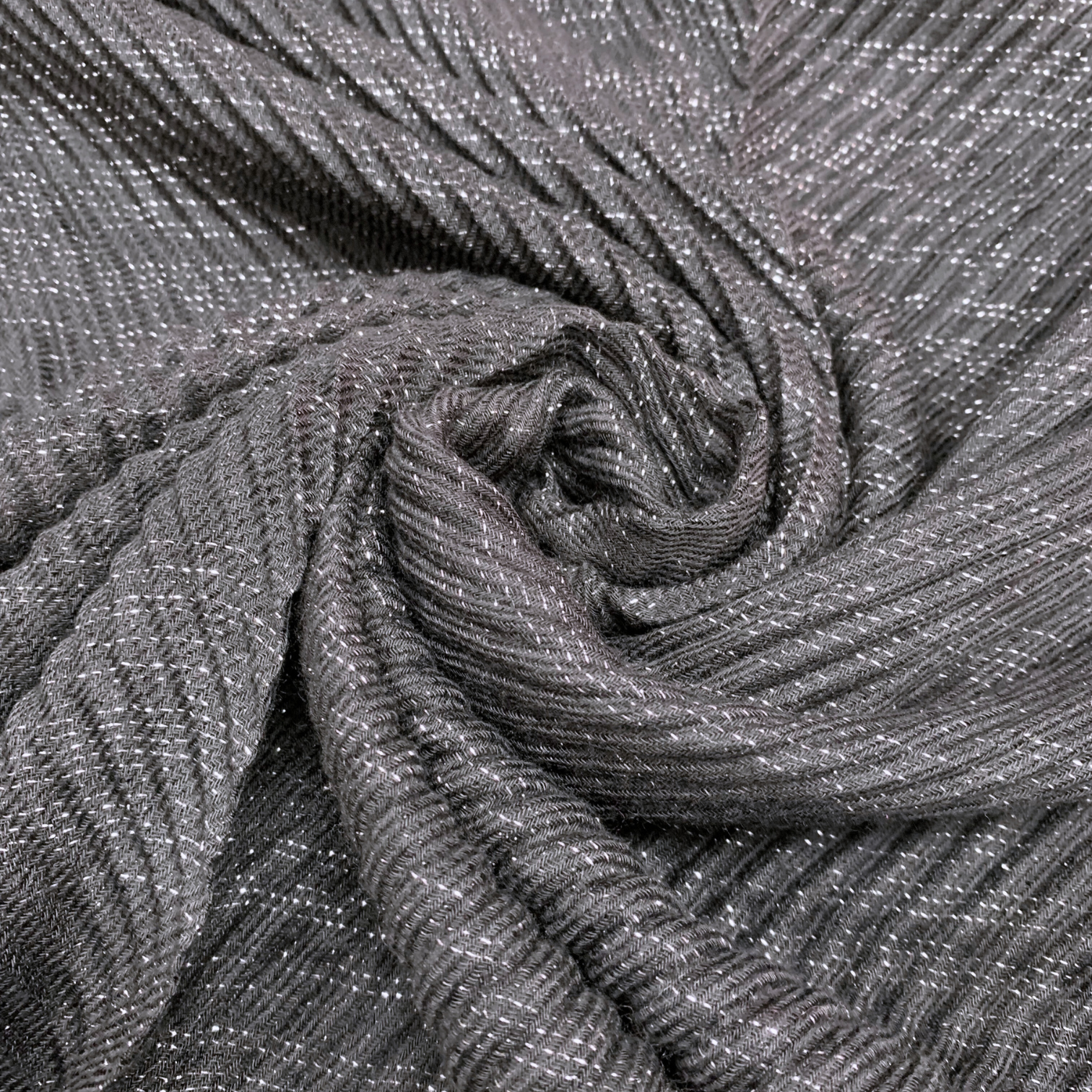 Lili Scarves (US Duty Free) - Wholesale Scarf - Women's - Premium Plain Lurex Large Scarf - 11 Colours6