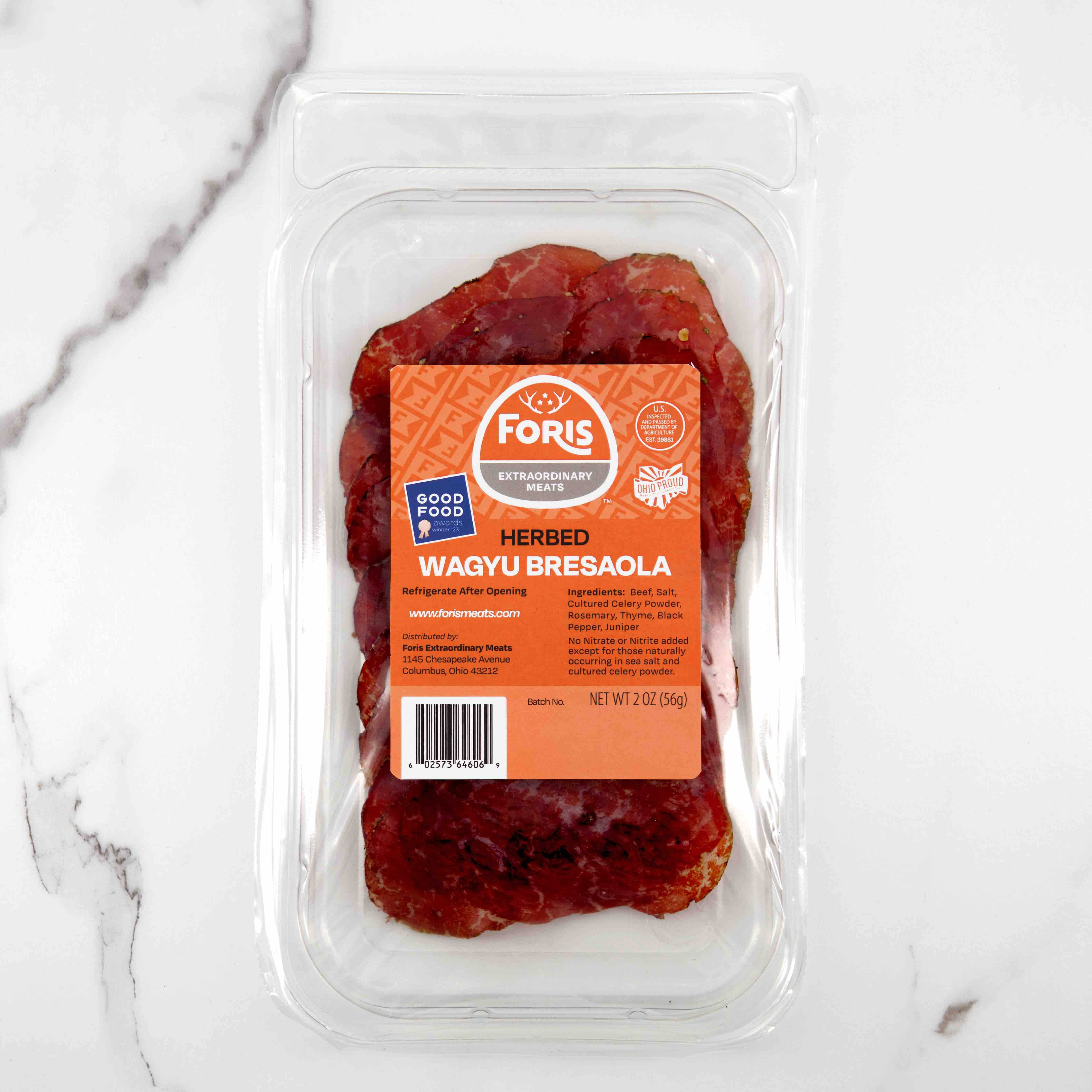 Foris Extraordinary Meats - Wholesale Beef - Herbed Wagyu Bresaola (Sliced)