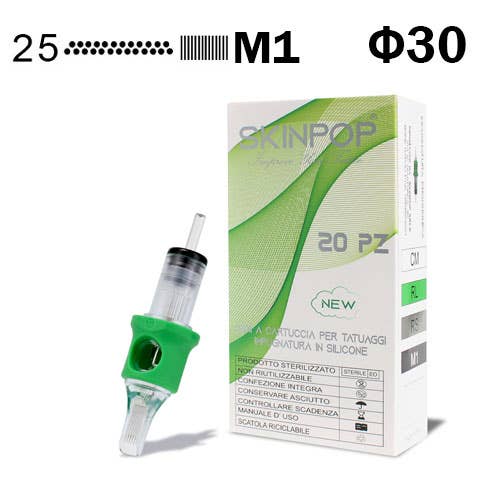 SKINPOP - Wholesale Tattoo Ointment/Care - NEW SKINPOP SILICONE TATTOO NEEDLE CARTRIDGES 20pcs16