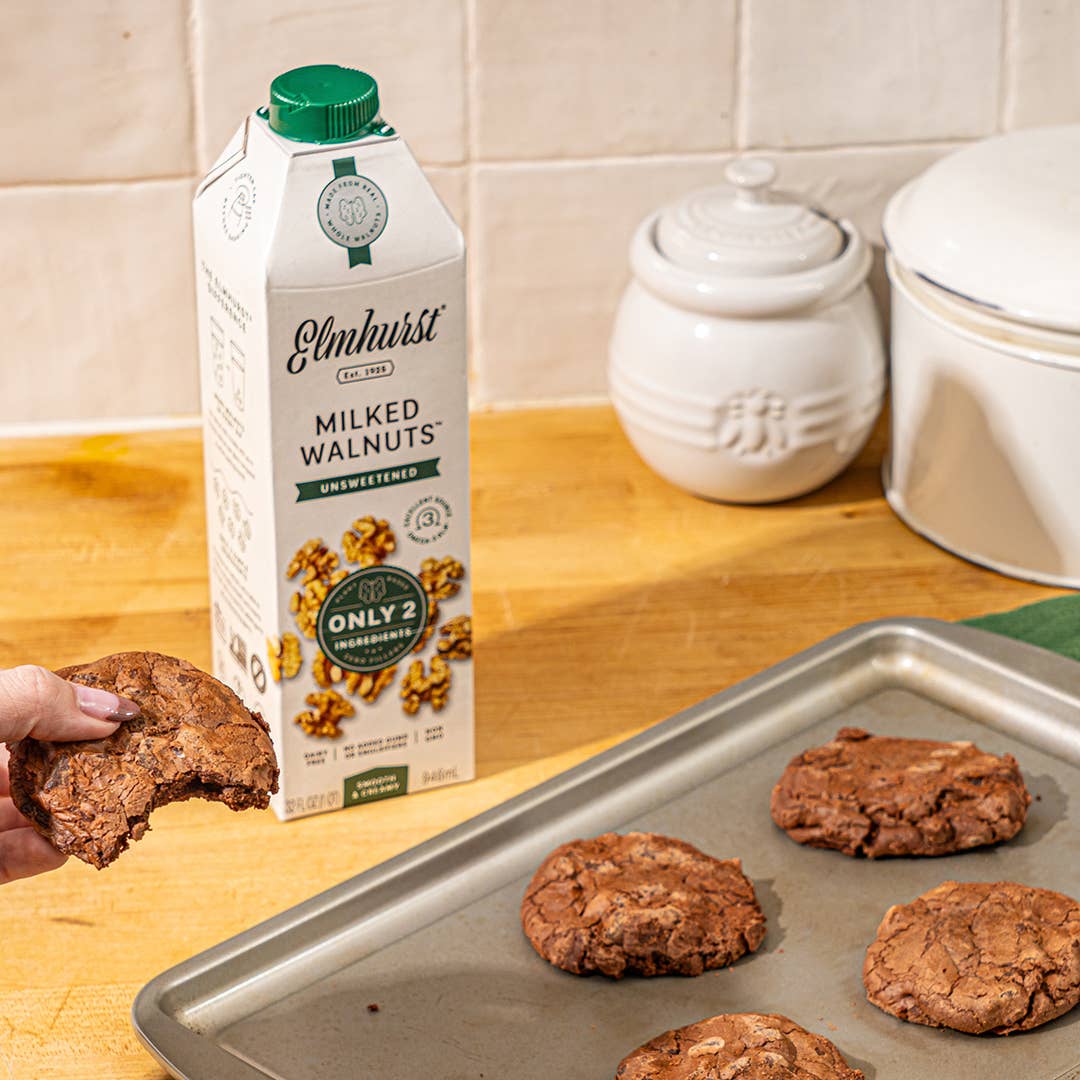 Elmhurst 1925 - Wholesale Non-Dairy Milk - Unsweetened Walnut Milk, 32oz [6-Pack]5