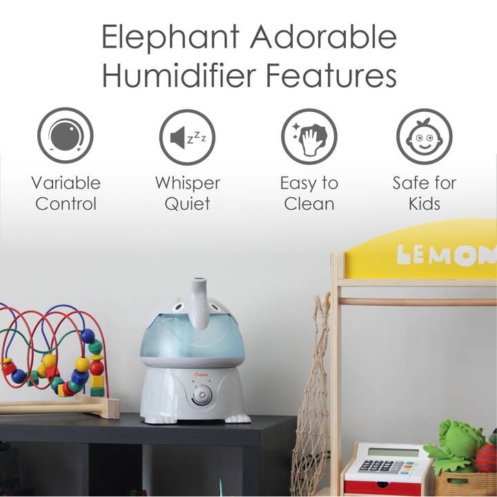 Crane Baby - Wholesale Air Humidifier - Crane Adorable 1-Gal. Ultrasonic Humidifier - Elephant