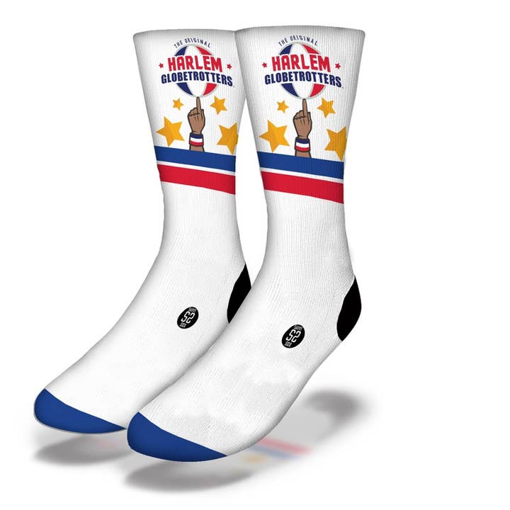 HARLEM GLOBETROTTERS SIGNATURE SPIN Basketball Socks for wholesale by Savvy Sox