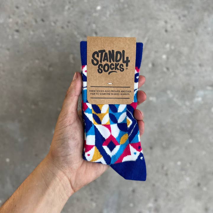 Stand4 Socks US - Wholesale Socks - Unisex - Geometric Colour Sock2