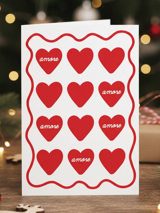 Wenskaart hart voor wholesale door Un baiser français s'il vous plaît