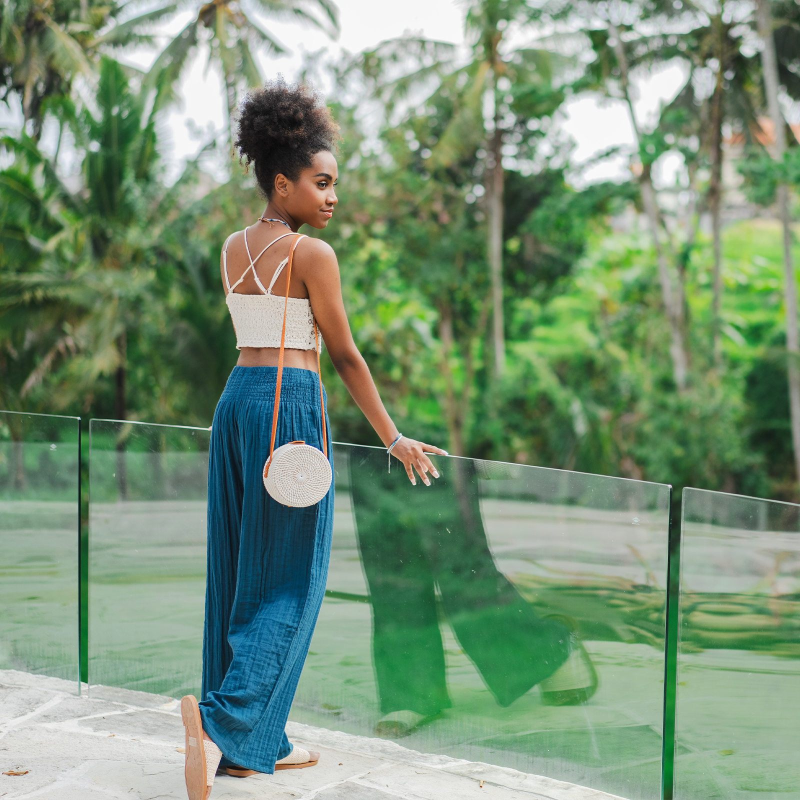 Lotus and Luna - Wholesale Broek - Dames - Pacific katoenen broek met wijde pijpen11