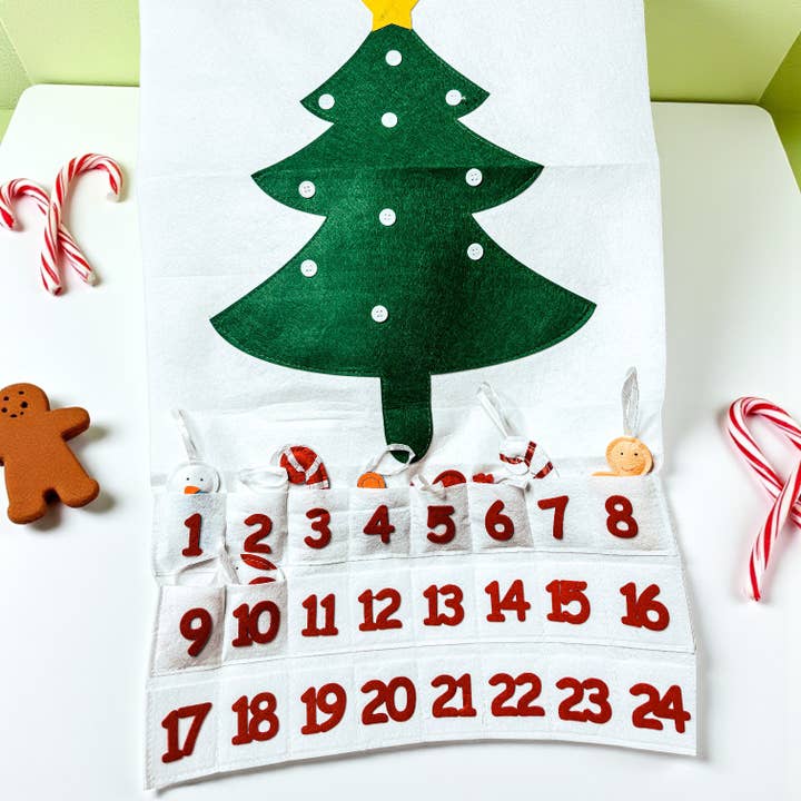 Gia Roma - Wholesale Advent calendar - Felt Advent Calendar with Handmade Plush Ornaments Reusable36