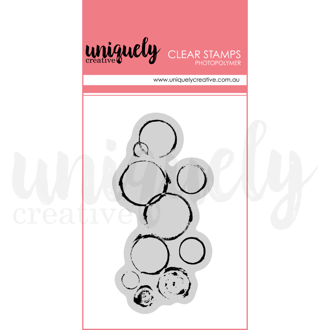 Uniquely Creative - Wholesale Rubber/decorative stamp - Chaotic Round Photopolymer Stamp0
