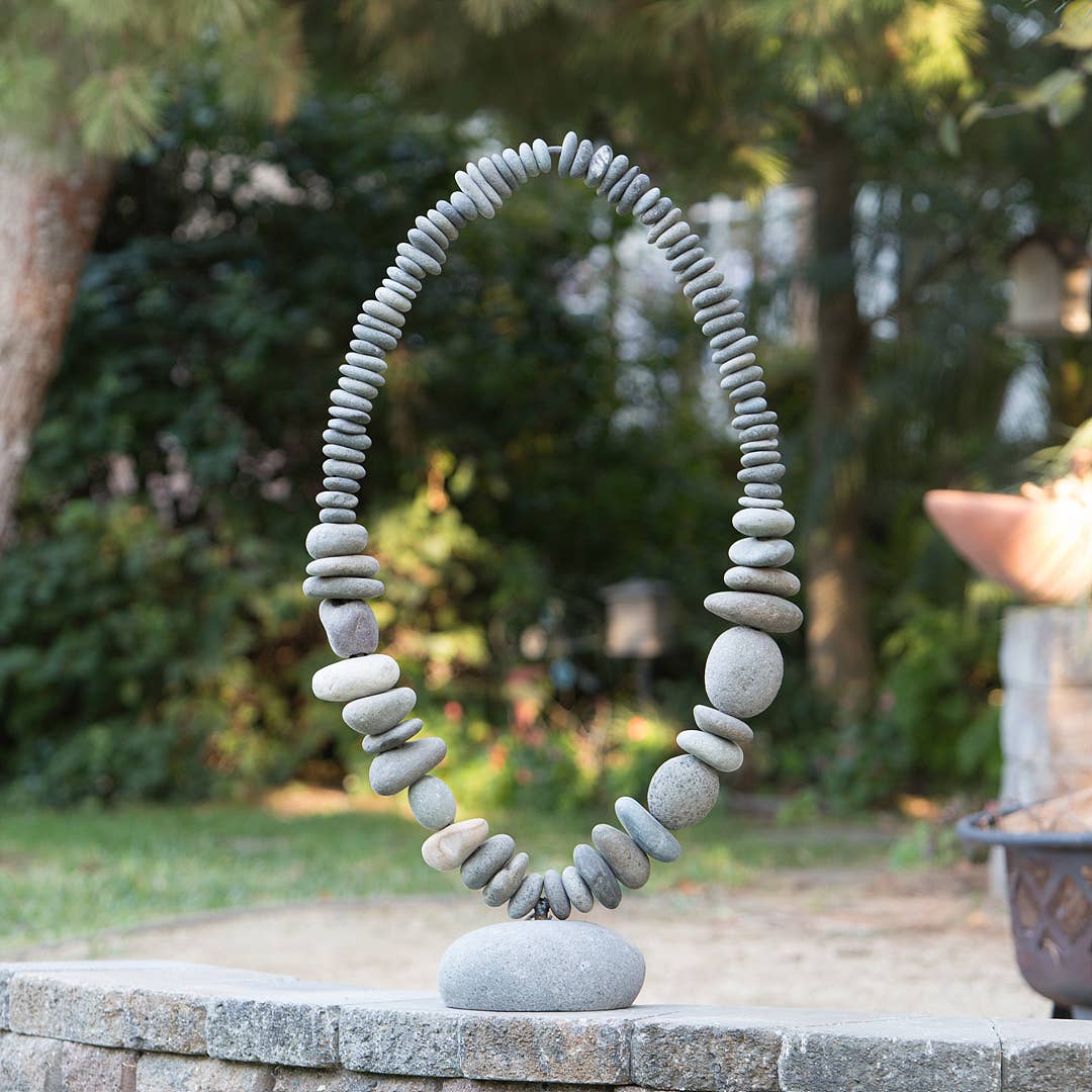 Garden Age Supply - Wholesale Outdoor Ornament/Decor - Stone Oval on Stand2