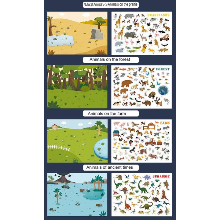 Mideer - Wholesale Sticker - Kids & Baby - Repositionable Stickers - ANIMALS7