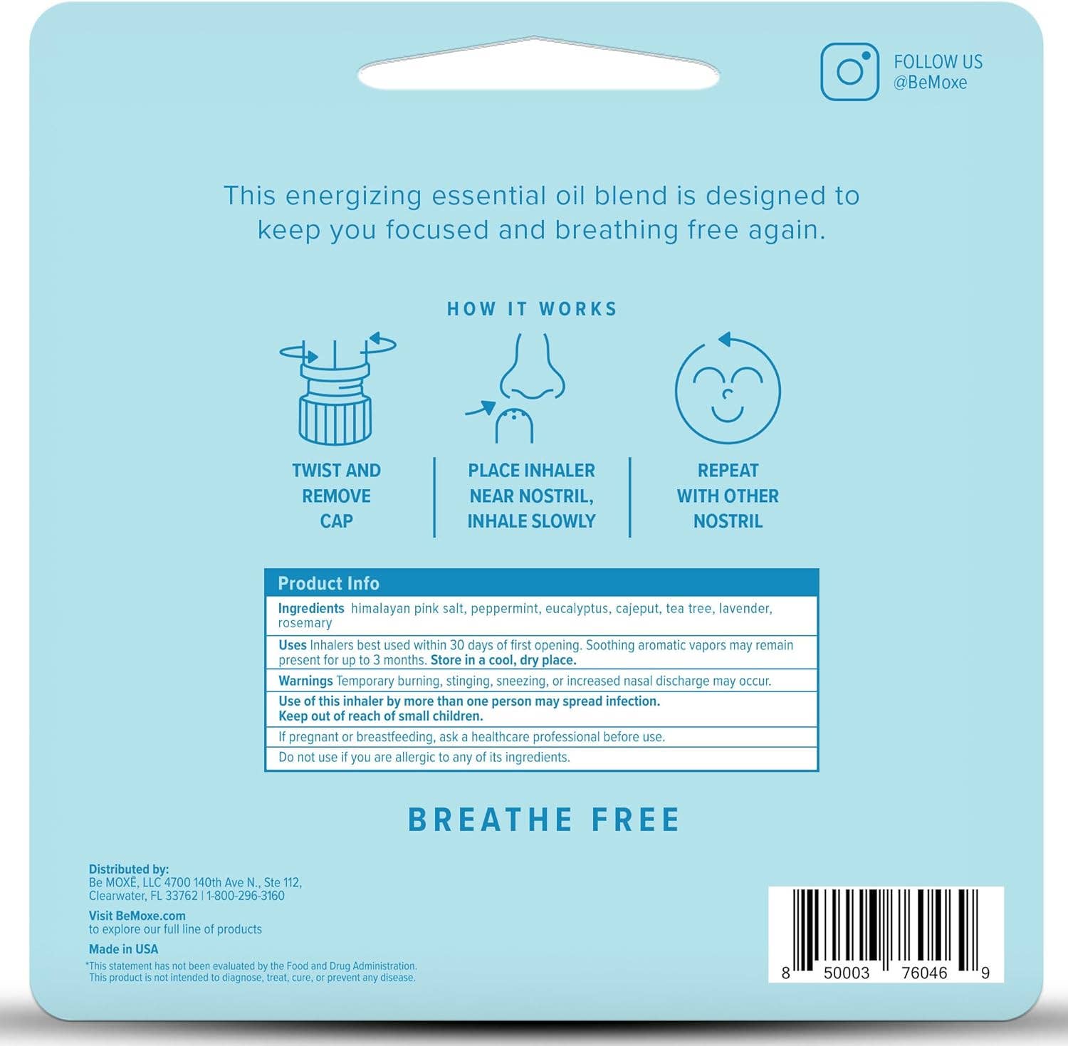 MOXĒ - Wholesale Aromatherapy Inhaler - Breathe Nasal  Inhaler9