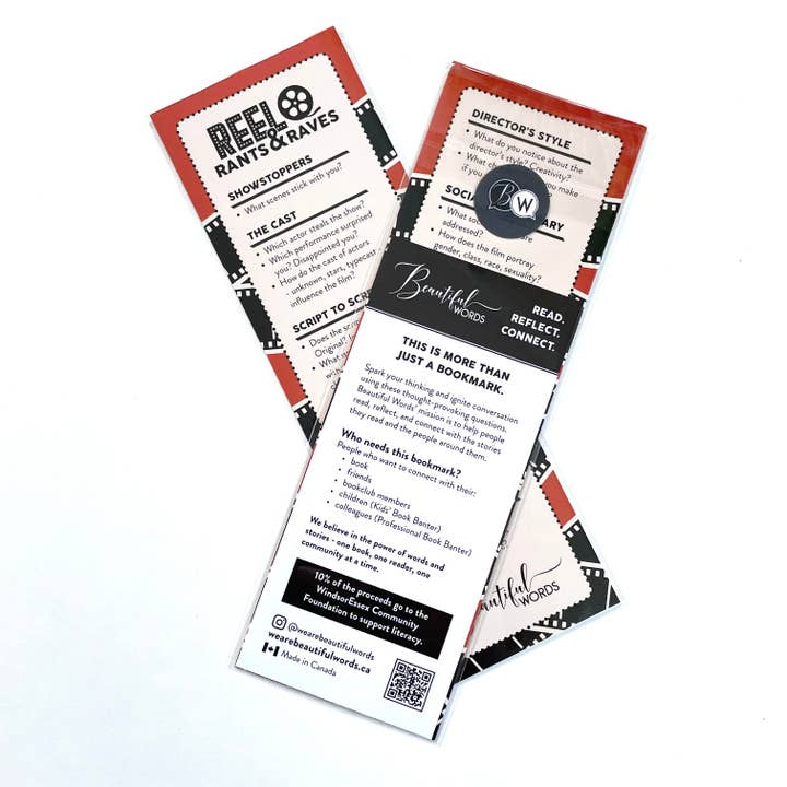 Beautiful Words - Wholesale Bookmark - Reel Rants & Raves Bookmark2