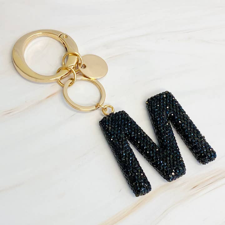 Ellison+Young - Wholesale Keychain - Women's - It Girl Glam Initial Key Chain25
