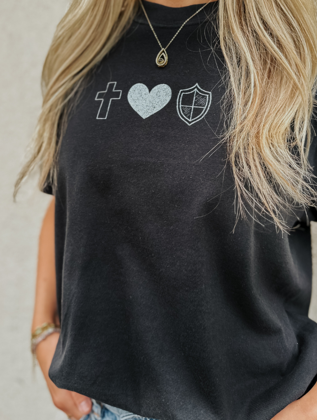 Black Worship Is My Weapon Tee for wholesale on Faire3