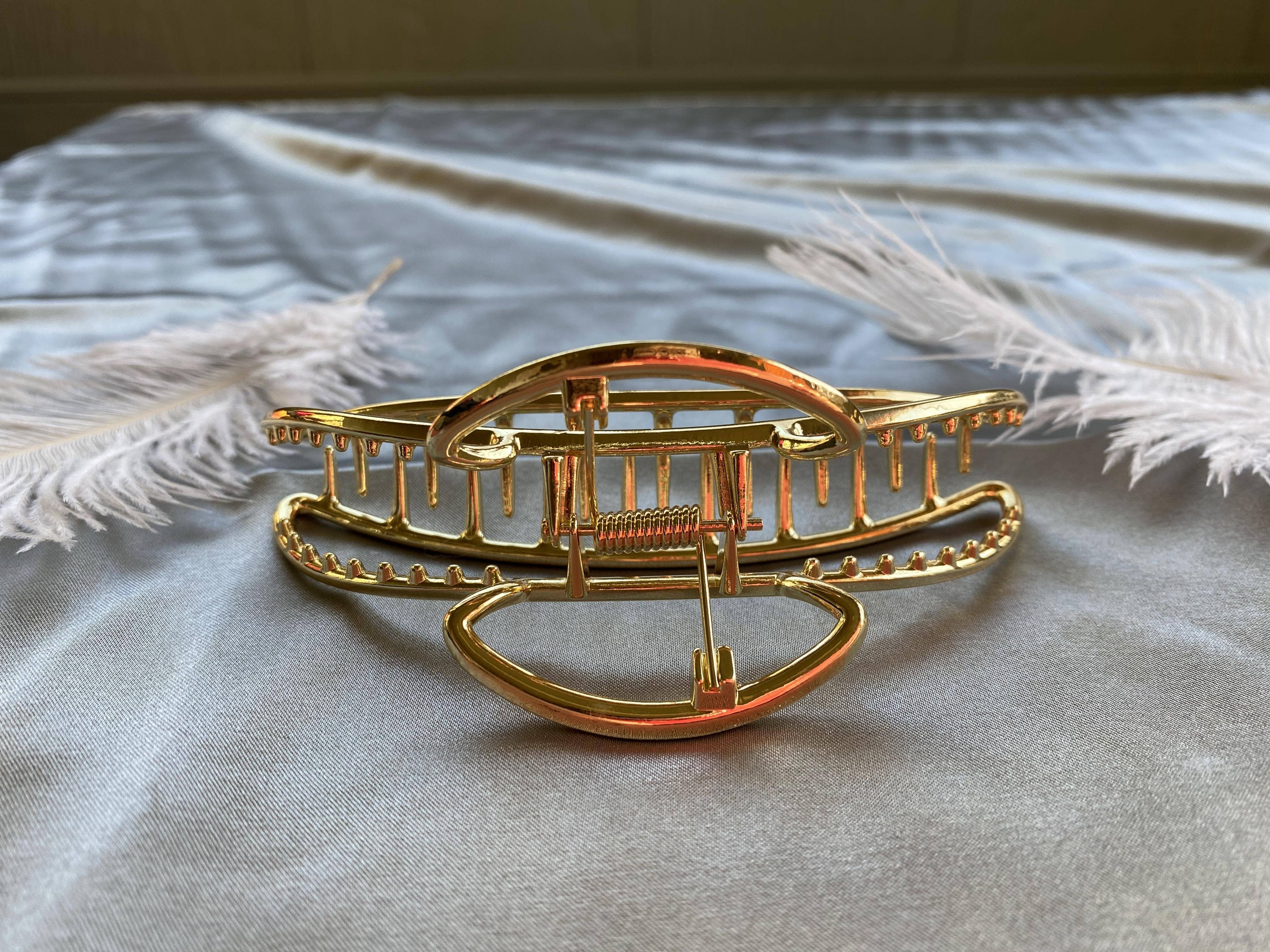 LadyJuneAccessories - Wholesale Hair Clip - Women's - Large Hollow Twisted Hair Claw Clip, Thick Hair1